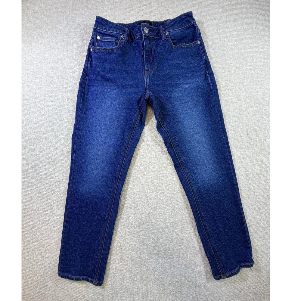 Quince Women's Blue 28 Tapered Leg Stretch Denim Jeans Casual Travel Pants Wear